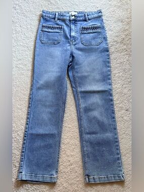 H&M Cropped Jeans in Denim Blue